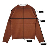 MHL. 595-7263508 FINE SHETLAND KNIT ウール 定価20900円 セーター ニット ブラウン系 レディース エムエイチエル【中古】5-1218T∞