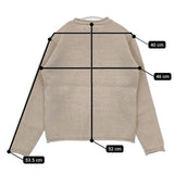 MHL. 595-7263508 FINE SHETLAND KNIT ウール 定価20900円 セーター ニット ベージュ レディース エムエイチエル【中古】5-1208T∞