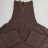 FRAMeWORK ウール カシミヤ混 タートルネック セーター ニット ブラウン レディース フレームワーク【中古】5-1218T∞