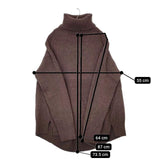 FRAMeWORK ウール カシミヤ混 タートルネック セーター ニット ブラウン レディース フレームワーク【中古】5-1218T∞