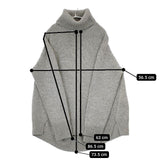 FRAMeWORK ウール カシミヤ混 タートルネック セーター ニット グレー レディース フレームワーク【中古】5-1218T∞