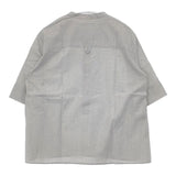 MHL. LIGHT COTTON END ON END SHIRT 595-8152551 五分袖 プルオーバー ブラウス シャツ グレー レディース エムエイチエル【中古】6-0404S∞