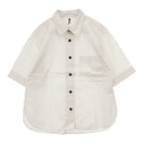 MHL. 595-0152543 GARMENT DYE BASIC POPLIN ブラウス シャツ ベージュ レディース エムエイチエル【中古】6-0404S∞
