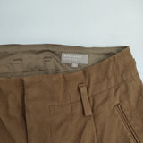 MARGARET HOWELL 578-0243606 WASHED COTTON TWILL TROUSERS 定価35200円 パンツ ブラウン レディース マーガレットハウエル【中古】6-0227G△