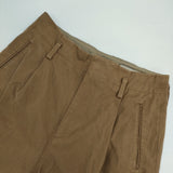 MARGARET HOWELL 578-0243606 WASHED COTTON TWILL TROUSERS 定価35200円 パンツ ブラウン レディース マーガレットハウエル【中古】6-0227G△