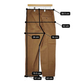 MARGARET HOWELL 578-0243606 WASHED COTTON TWILL TROUSERS 定価35200円 パンツ ブラウン レディース マーガレットハウエル【中古】6-0227G△