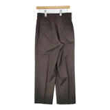 TOMORROWLAND ウールフラノ フロントタックパンツ センタープレススラックス パンツ ブラウン レディース トゥモローランド【中古】5-1208T∞