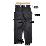 MHL. 595-8243502 DENSE COTTON DRILL TROUSERS 定価28600円 パンツ ブラック レディース エムエイチエル【中古】6-0227G△