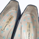 TOKIO KUMAGAI 80～90年代 猫 ネコ レザー サイズ36 パンプス ブラック レディース トキオクマガイ【中古】5-1210G◎