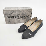 TOKIO KUMAGAI 80～90年代 猫 ネコ レザー サイズ36 パンプス ブラック レディース トキオクマガイ【中古】5-1210G◎