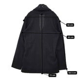 ROMEO GIGLI 羽織り カシュクール ショートコート スパンコール ジャケット ブラック レディース ロメオジリ【中古】5-1218T∞