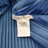 PLEATS PLEASE ISSEY MIYAKE 美品 プリーツチュニック PP23JK521 サイズ3 サイドスリット カットソー ブラック ブルー レディース プリーツプリーズ【中古】5-1115M♪
