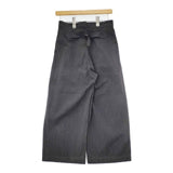 MHL. 595-6243506 COTTON WOOL DRILL TROUSER ワイドパンツ サイズ0 パンツ グレー レディース エムエイチエル【中古】5-1218T∞