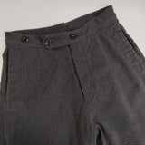 MHL. 595-6243506 COTTON WOOL DRILL TROUSER ワイドパンツ サイズ0 パンツ グレー レディース エムエイチエル【中古】5-1218T∞