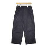 MHL. タック サイドボタン チノパンツ ネイビー レディース エムエイチエル【中古】6-0227G△