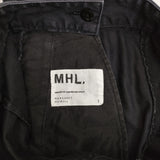 MHL. タック サイドボタン チノパンツ ネイビー レディース エムエイチエル【中古】6-0227G△