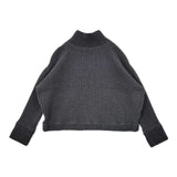 RaPPELER RK232-04204 ハイネック スウェット ニット切替 セーター ニット グレー レディース ラプレ【中古】5-1208T∞