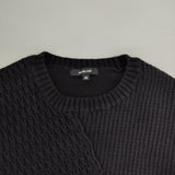 pas de calais デザインニット プルオーバー セーター ニット ブラック レディース パドカレ【中古】5-1208T∞