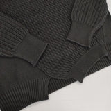 pas de calais デザインニット プルオーバー セーター ニット ブラック レディース パドカレ【中古】5-1208T∞