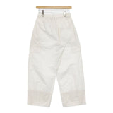 Vlas Blomme ハイカウントコットンカーゴパンツ 13522054 コットンヘンプ パンツ オフホワイト レディース ヴラスブラム【中古】6-0404M∞
