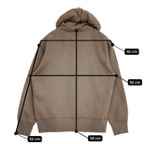 MHL./LOOPWHEELER LIGHT LOOPBACK COTTON TOP 定価35200円 595-5269201 パーカー 25AW トープ レディース エムエイチエル/ループウィラー【中古】5-1115M♪