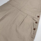 MHL. 595-7156500 JAPANESE COTTON LINEN DRILL APRON DRESS エプロンドレス ワンピース 定価29700円 サロペット ベージュ レディース エムエイチエル【中古】6-0227M△
