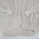 UNITED ARROWS ペーパーガウンカーディガン 定価18700円 1528-275-0360 羽織 カーディガン オフホワイト レディース ユナイテッドアローズ【中古】6-0404M∞
