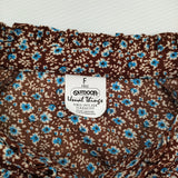 OUTDOOR PRODUCTS フラワープリントティアードドレス 定価13200円 花柄 ワンピース 25AW ブラウン レディース アウトドアプロダクツ【中古】5-1115M♪