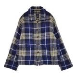 45R/45rpm インドメリノ縮絨の908テントオール 定価75900円 ジャケット ネイビー グレー レディース フォーティーファイブアールピーエム【中古】5-1213T♪