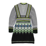 Mame Kurogouchi フェアアイルニットワンピース 定価75900円 ワンピース ホワイト ブラック レディース マメクロゴウチ【中古】5-1218T∞