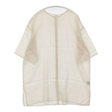 TODAYFUL Sheer Over Blouse シアーオーバーブラウス 12110428 半袖 キュプラコットン ブラウス シャツ ベージュ レディース トゥデイフル【中古】6-0409S∞