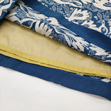 mina perhonen carnival 刺繍 ha5190 レース ウール スカート ブルー ホワイト レディース ミナペルホネン【中古】5-1115T♪