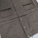 nest Robe 01102-1013 2WAY ミリタリージャケット コットン ノーカラージャケット カーキ レディース ネストローブ【中古】6-0409M∞