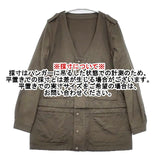 nest Robe 01102-1013 2WAY ミリタリージャケット コットン ノーカラージャケット カーキ レディース ネストローブ【中古】6-0409M∞