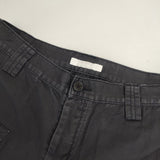 homspun パッチつきアンクルパンツ 171-3292 日本製 コットン パンツ ブラック レディース ホームスパン【中古】6-0214G∞