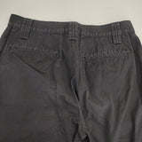 homspun パッチつきアンクルパンツ 171-3292 日本製 コットン パンツ ブラック レディース ホームスパン【中古】6-0214G∞