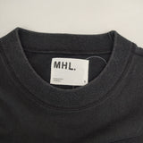 MHL. 595-1168507 ROUGH COTTON JERSEY 定価13200円 サイズ2 半袖Ｔシャツ カットソー ブラック レディース エムエイチエル【中古】6-0501S△