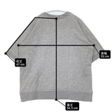 atelier naruse コットンリヨセル裏毛半袖スウェット 定価12650円 na-s07003 スウェット グレー レディース アトリエナルセ【中古】6-0501S△