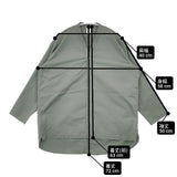 NO CONTROL AIR ピマコットン タイプライター Vネックシャツ NC012SF 製品洗い XS 長袖シャツ グリーン レディース ノーコントロールエアー【中古】6-0214M∞