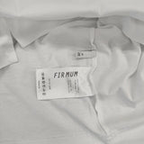 FIR MUM FR0903T6 微強撚コットン天竺オーバーサイズボトルネック 製品洗い 半袖Ｔシャツ カットソー ホワイト レディース フィルマム【中古】6-0409S∞