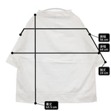 FIR MUM FR0903T6 微強撚コットン天竺オーバーサイズボトルネック 製品洗い 半袖Ｔシャツ カットソー ホワイト レディース フィルマム【中古】6-0409S∞