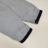 fog linen work リネン リトアニア製 ブラウス シャツ ライトブルー レディース フォグリネンワーク【中古】6-0409M∞