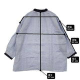 fog linen work リネン リトアニア製 ブラウス シャツ ライトブルー レディース フォグリネンワーク【中古】6-0409M∞