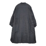 fog linen work リトアニア製 リネン タック プルオーバー ワンピース ブラック レディース フォグリネンワーク【中古】6-0409M∞