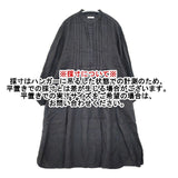 fog linen work リトアニア製 リネン タック プルオーバー ワンピース ブラック レディース フォグリネンワーク【中古】6-0409M∞