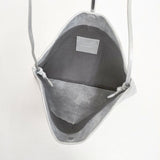 as couture アズ・クチュール ICE SILVER サコッシュ レザー クラック加工 ショルダーバッグ シルバー レディース【中古】6-0318G∞