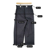 MARGARET HOWELL MATT COTTON SILK POPLIN 578-4143011 パンツ 24SS ブラック レディース マーガレットハウエル【中古】6-0214G∞