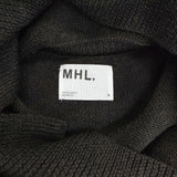 MHL. 595-3263505 DRY MERINO KNIT 定価31900円 ウール セーター ニット 23AW チャコールグレー レディース エムエイチエル【中古】5-1218T∞