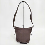 COACH 肩掛け レザー ショルダーバッグ ブラウン レディース コーチ【中古】6-0318G∞