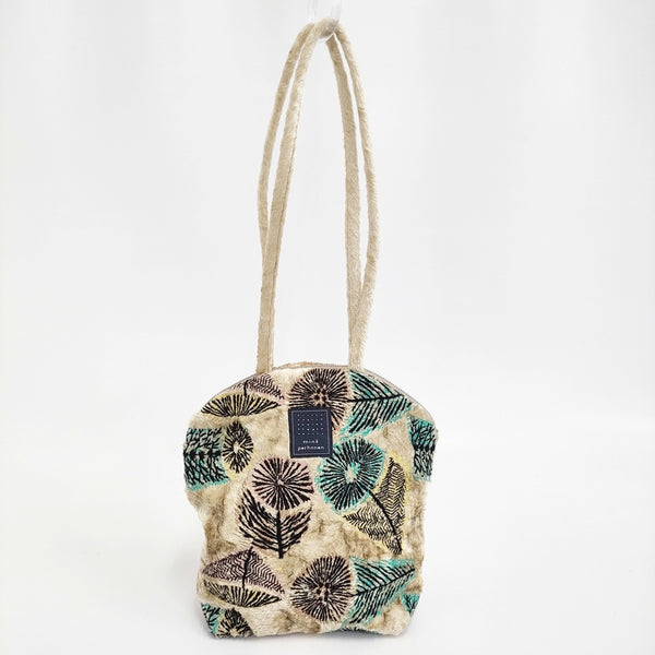 mina perhonen hana no mi muffin bag マフィンバッグ aca9017 トートバッグ 24AW ベージュ レディース ミナペルホネン【中古】5-1115T♪